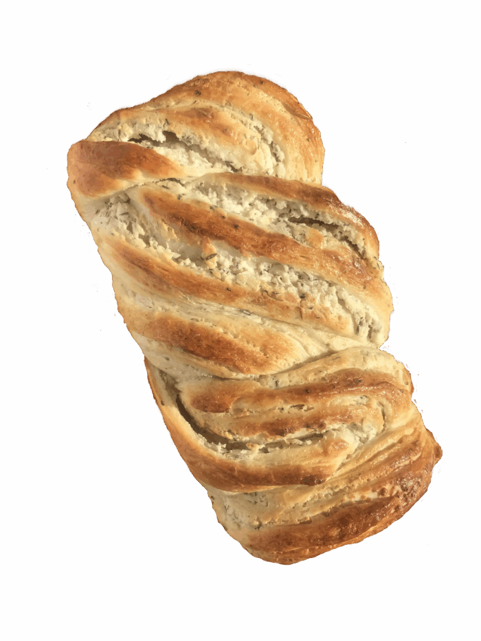 Herb and Garlic Goat Cheese Stuffed Babka